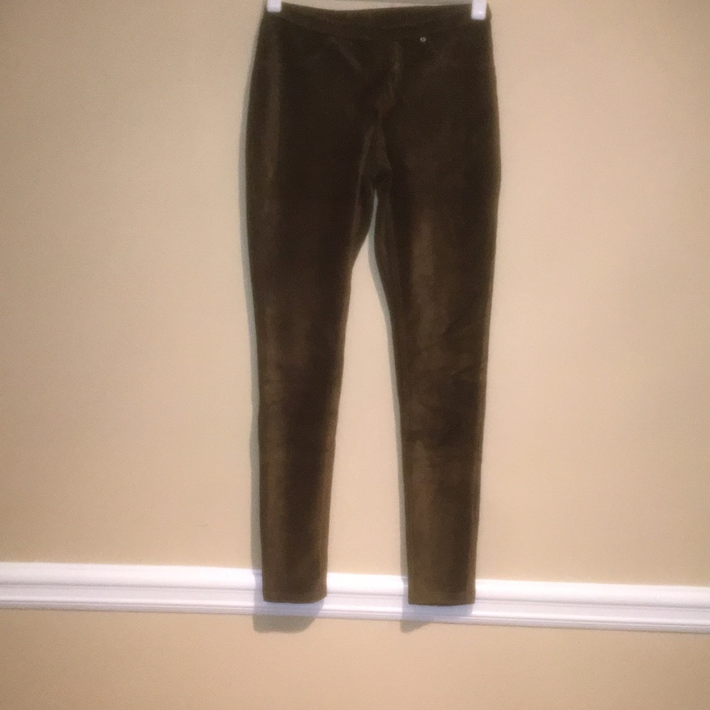 Green Corduroy Leggings